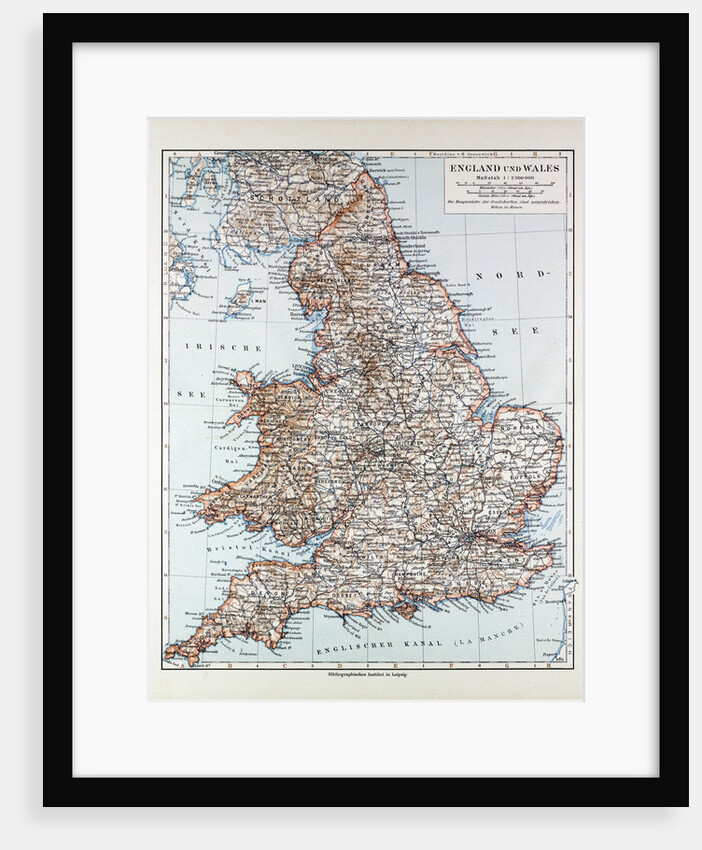 Map of England and Wales 1899 by Anonymous