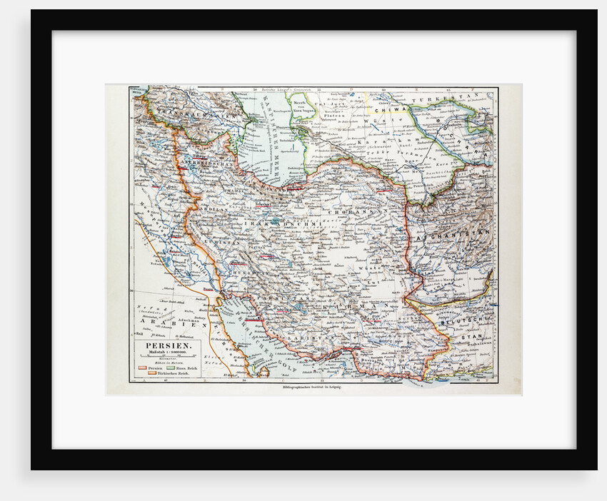 Map of Iran 1899 by Anonymous