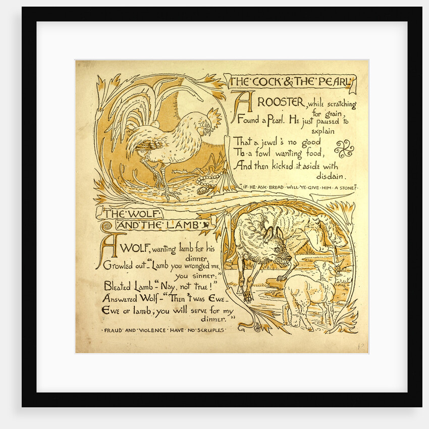 The Cock and the Pearl the Wolf and the Lamb by Anonymous
