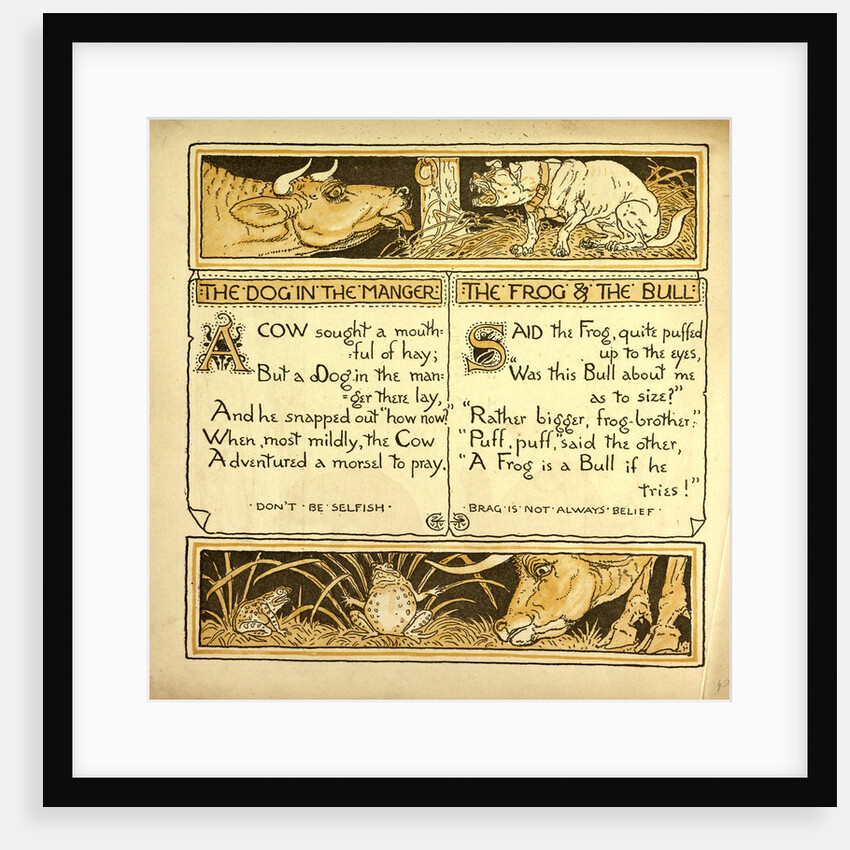 The Dog in the Manger the Frog and the Bull by Anonymous