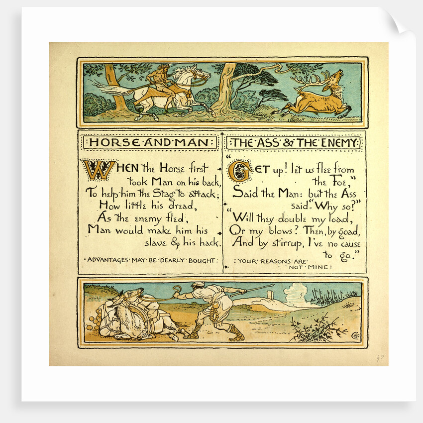Horse and Man the Ass and the Enemy by Anonymous