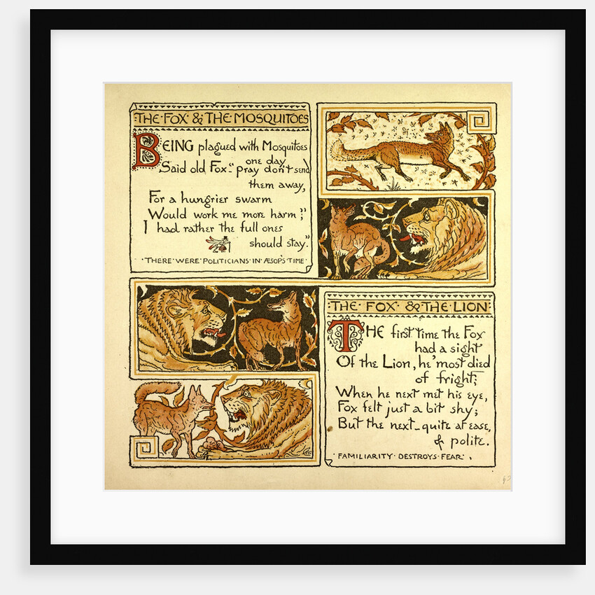 The Fox and the Mosquitoes the Fox and the Lion by Anonymous