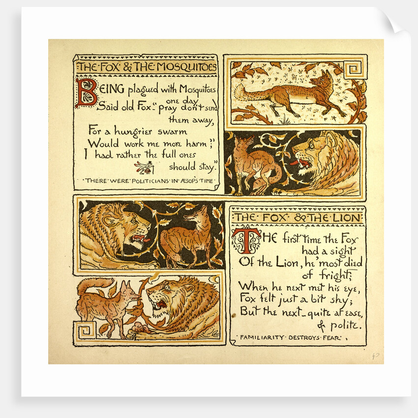 The Fox and the Mosquitoes the Fox and the Lion by Anonymous