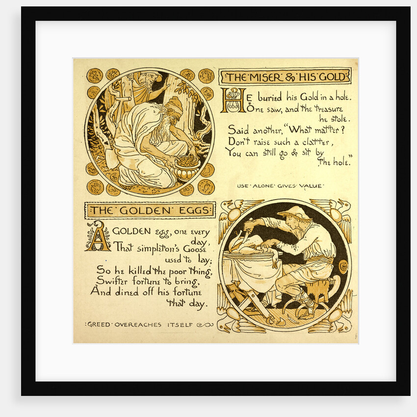 The Miser and His Gold the Golden Eggs by Anonymous
