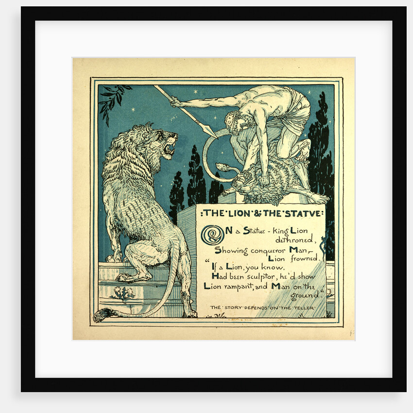 The Lion and the Statue by Anonymous