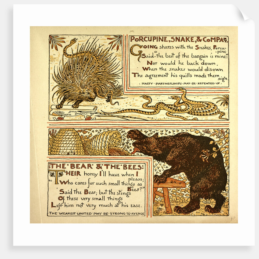 Porcupine Snake and Company the Bear and the Bees by Anonymous