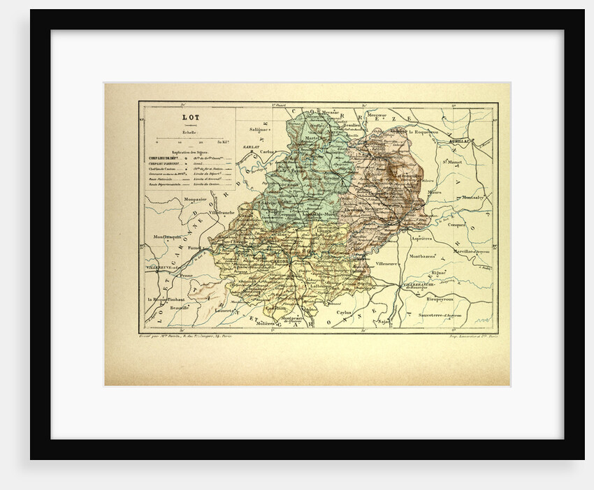 Map of Lot France by Anonymous