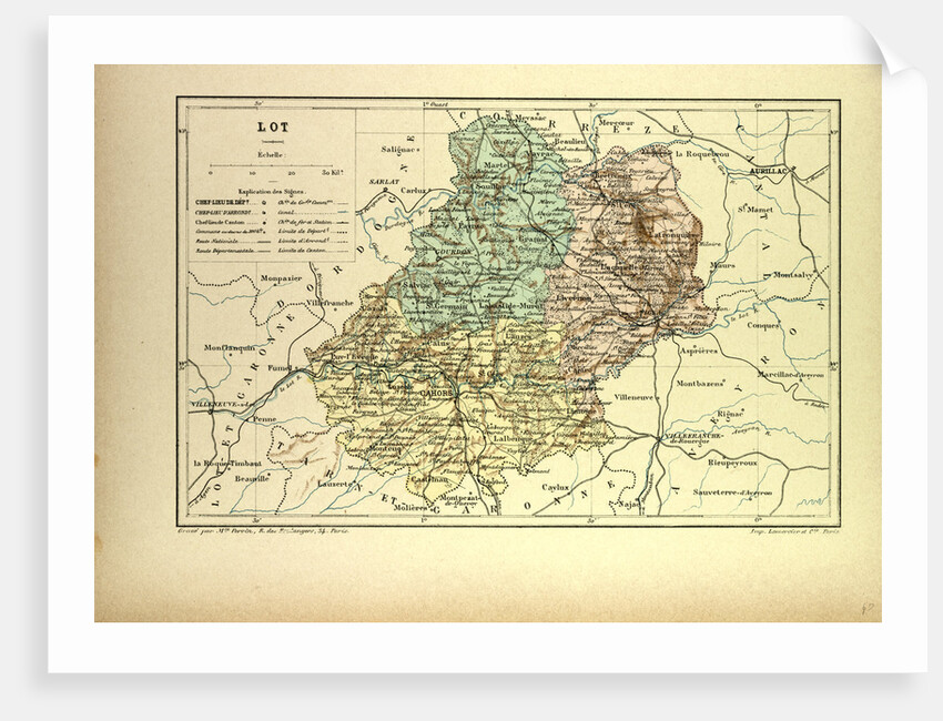 Map of Lot France by Anonymous