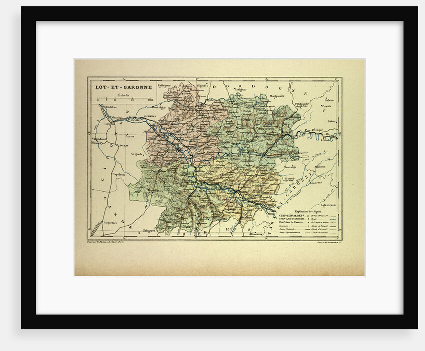 Map of Lot-Et-Garonne France by Anonymous