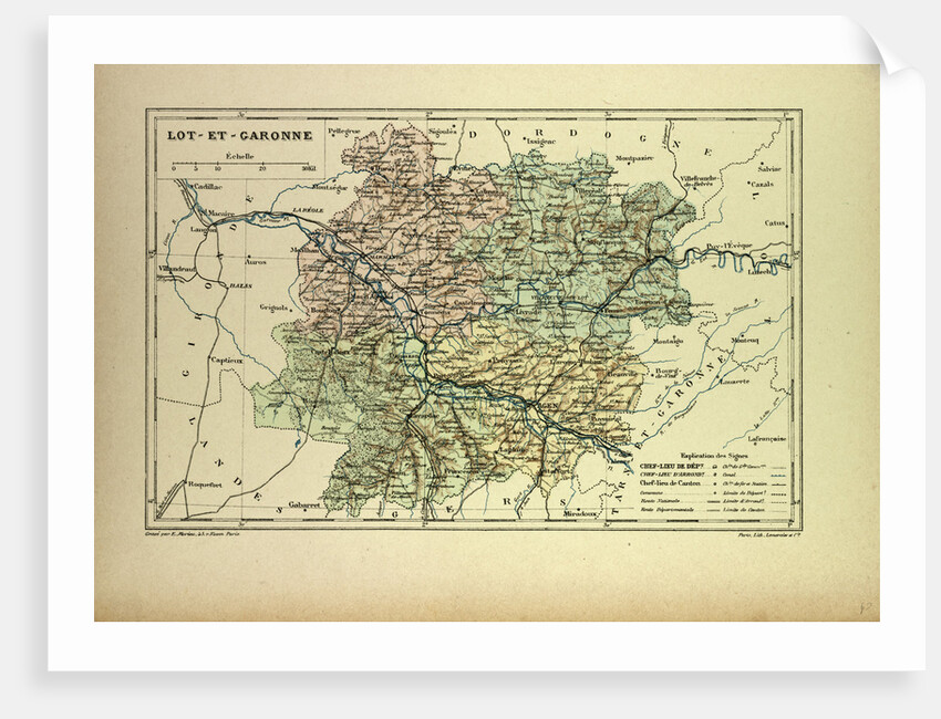 Map of Lot-Et-Garonne France by Anonymous