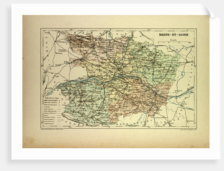 Map of Maine-Et-Loire France by Anonymous