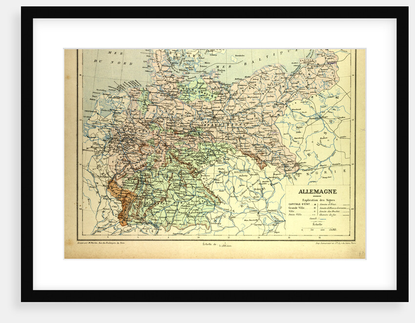 Map of Germany by Anonymous