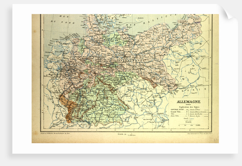 Map of Germany by Anonymous