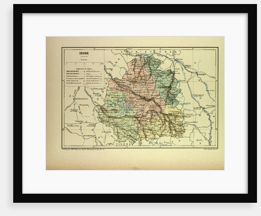 Map of Indre France by Anonymous