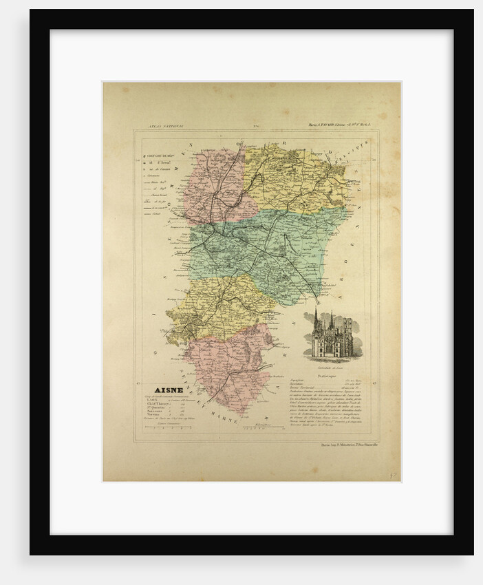 Map of Aisne France by Anonymous