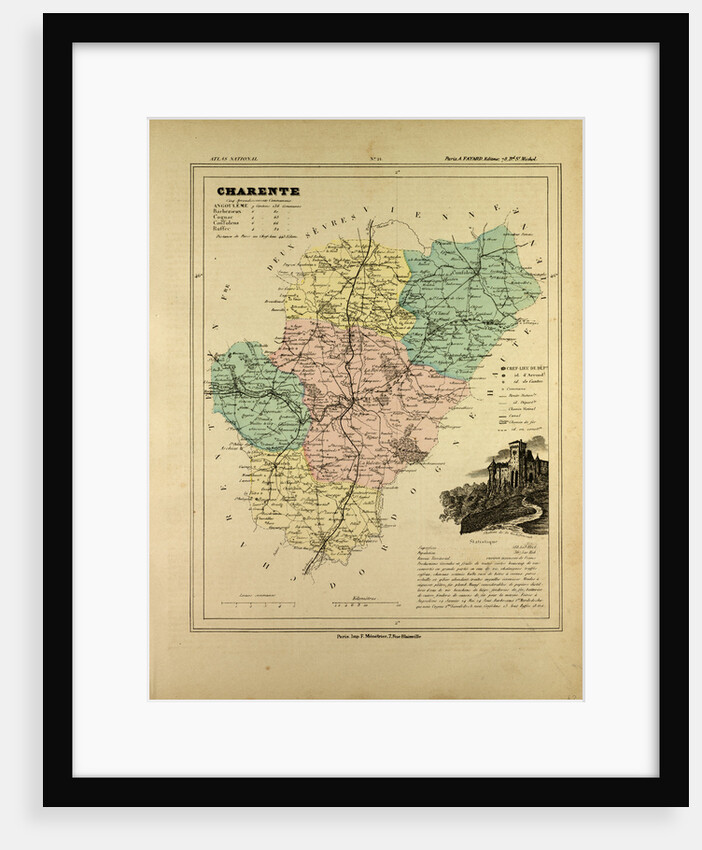 Map of Charente France by Anonymous