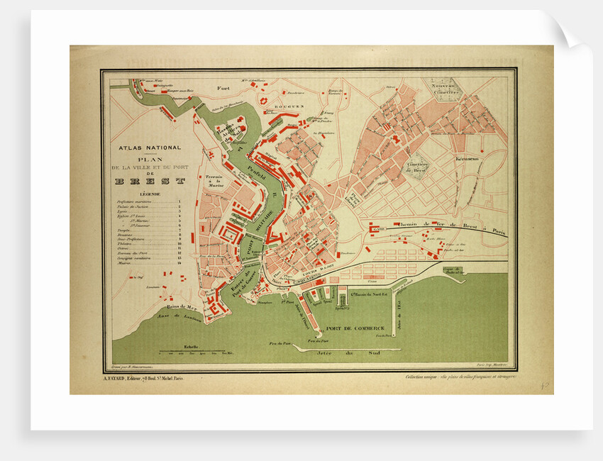Map of Brest France by Anonymous