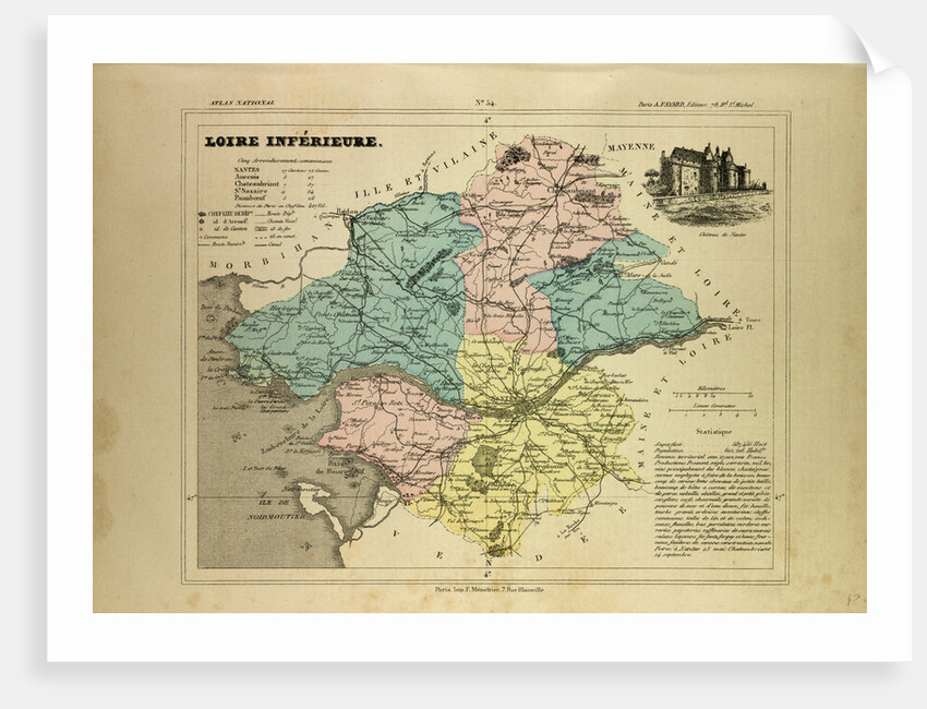 Map of Loire Inférieure France by Anonymous