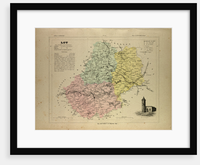 Map of Lot France by Anonymous