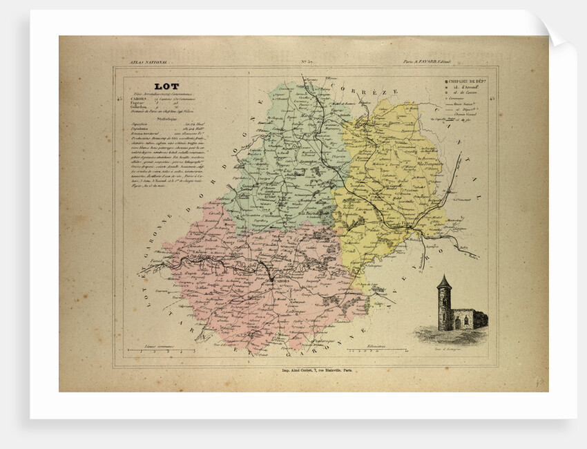 Map of Lot France by Anonymous
