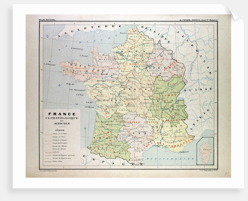 Map of France by Anonymous