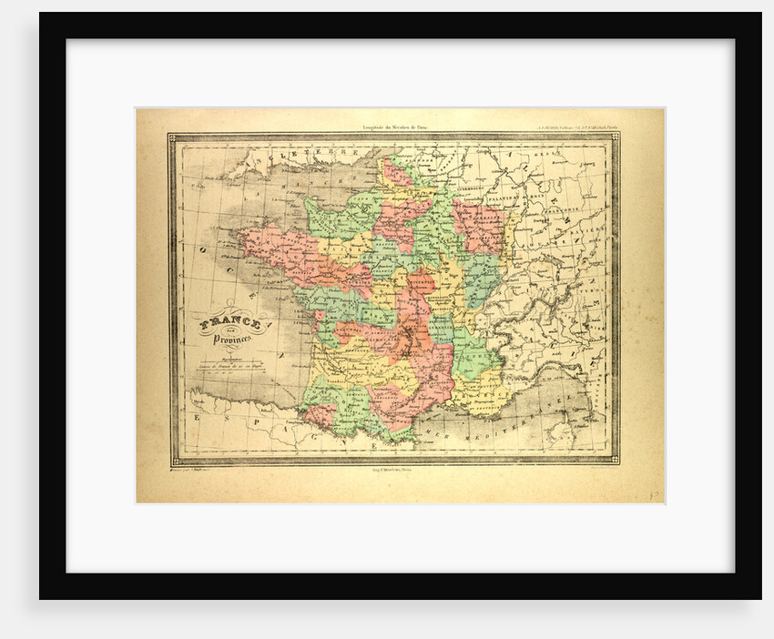Map of France by Anonymous