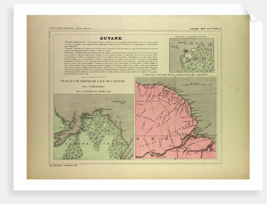 Map of French Guiana by Anonymous