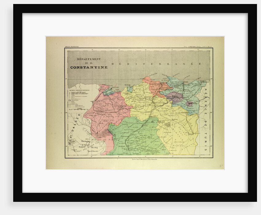 Map of a Part of Algeria by Anonymous