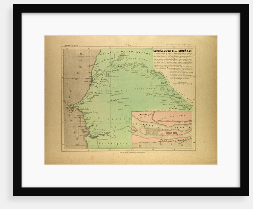 Map of Senegal by Anonymous