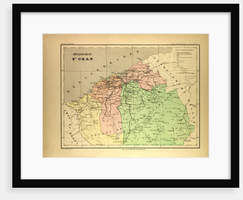 Map of Oran by Anonymous