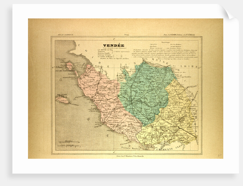 Map of Vendée France by Anonymous