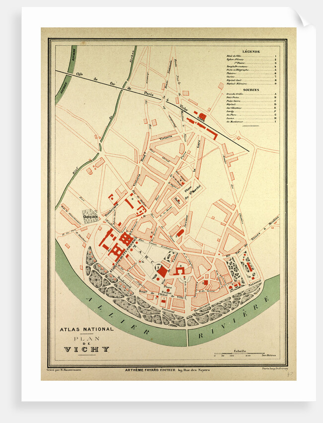 Map of Vichy France by Anonymous