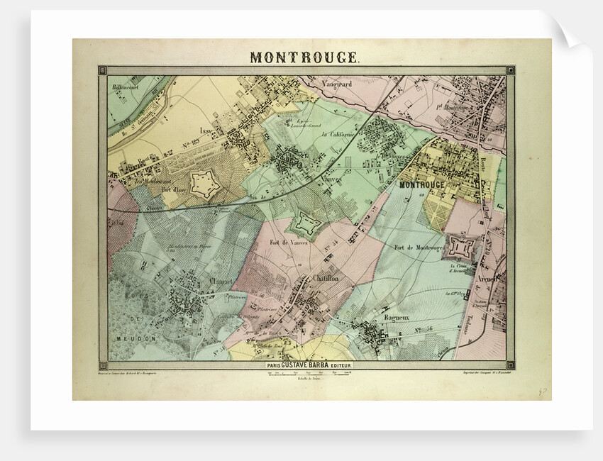 Map of Montrouge France by Anonymous