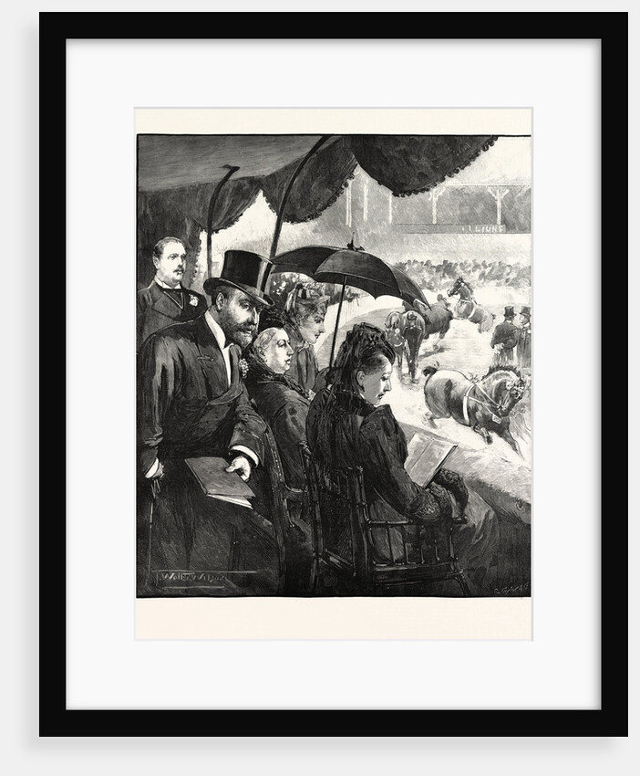 The Queen at the Horse Show in the Royal Agricultural Hall Islington 1891 UK by Anonymous