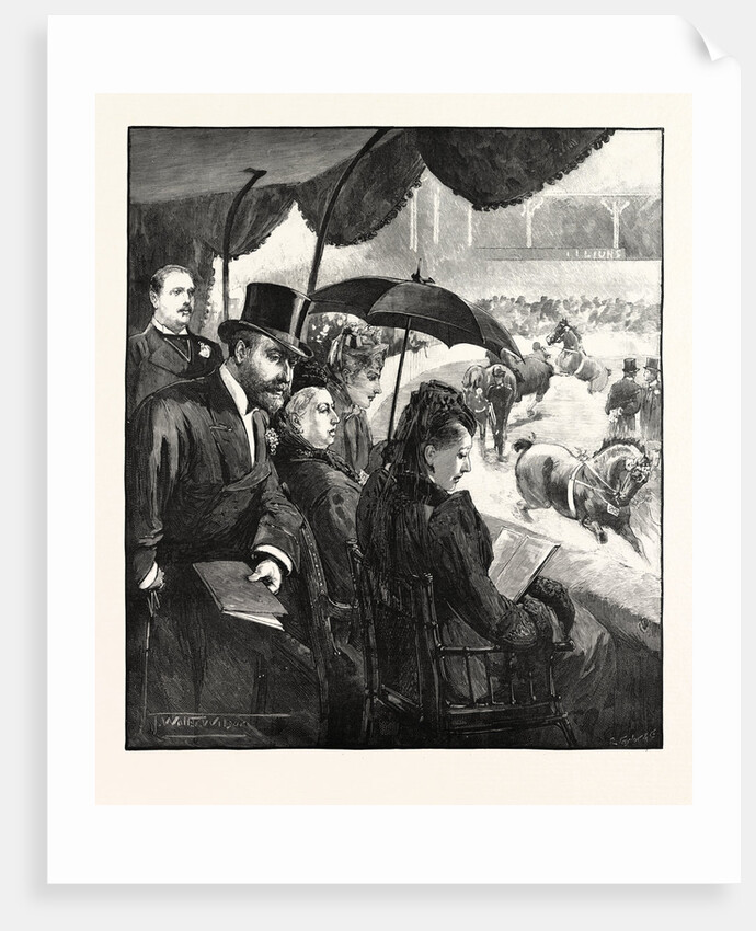 The Queen at the Horse Show in the Royal Agricultural Hall Islington 1891 UK by Anonymous