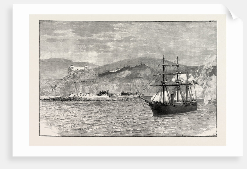 The Chilian Sloop O'Higgins Firing on the Garrison in Valparaiso Harbour 1891 by Anonymous