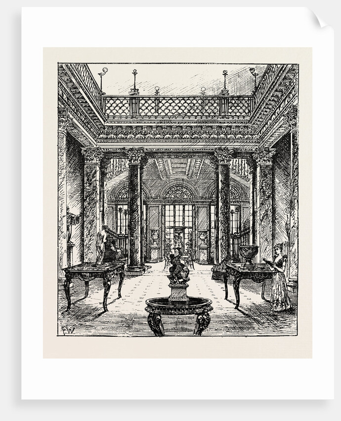 Willey Park: The Entrance Hall. by Anonymous