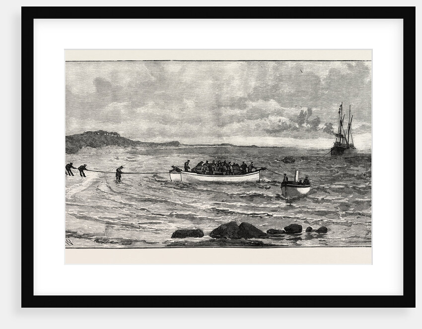 Landing the Anglo-French Telephone Cable at Sangatte by Anonymous