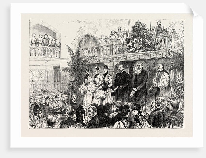 The Prince and Princess of Wales Opening the Centenary Hall of the Royal Masonic Institution for Girls. by Anonymous