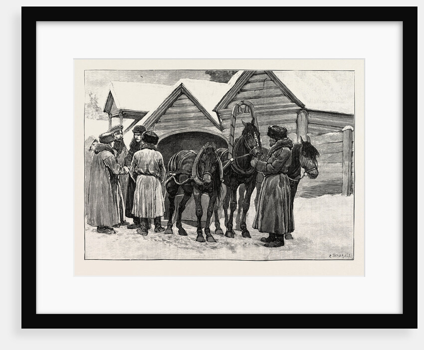 Travelling in Siberia: Bon Voyage! Departure from Yeniseisk by Anonymous