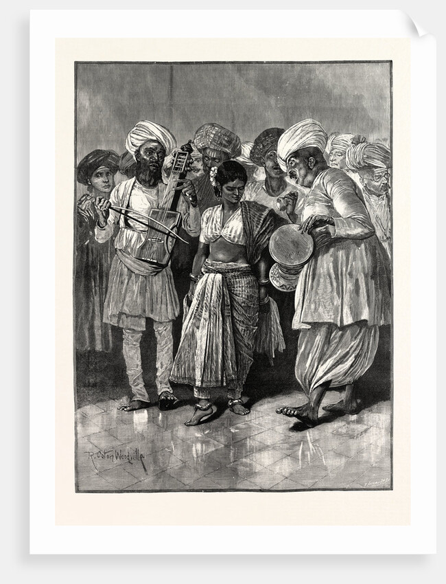 A Nautch Girl Dancing. by Anonymous