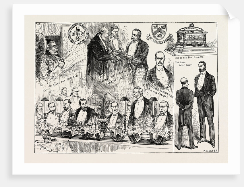 Banquet at the Townhall Grimsby on the Town Becoming a County Borough. by Anonymous