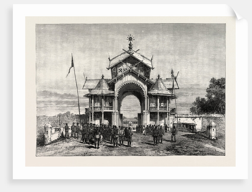 The Manipur Outrage: Palace Gates Where Mr. Quinton and Others Were Seized. by Anonymous