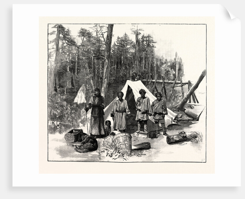 Mr. A.Oe. Pratt's Travels in Western China and Tibet: Collectors and Tent on the Mountains Altitude 13500 Feet by Anonymous