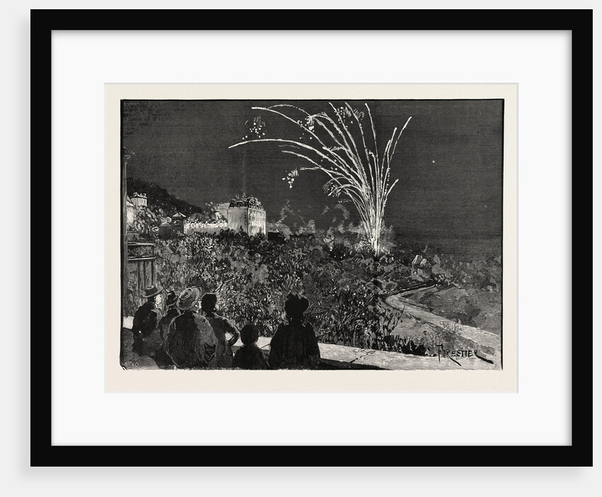 Princess Beatrice's Birthday at Grasse: Illuminations and Fireworks at the Grand Hotel France by Anonymous