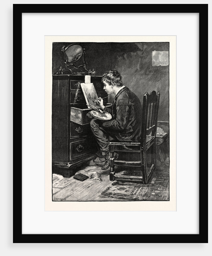 His First Easel by Anonymous