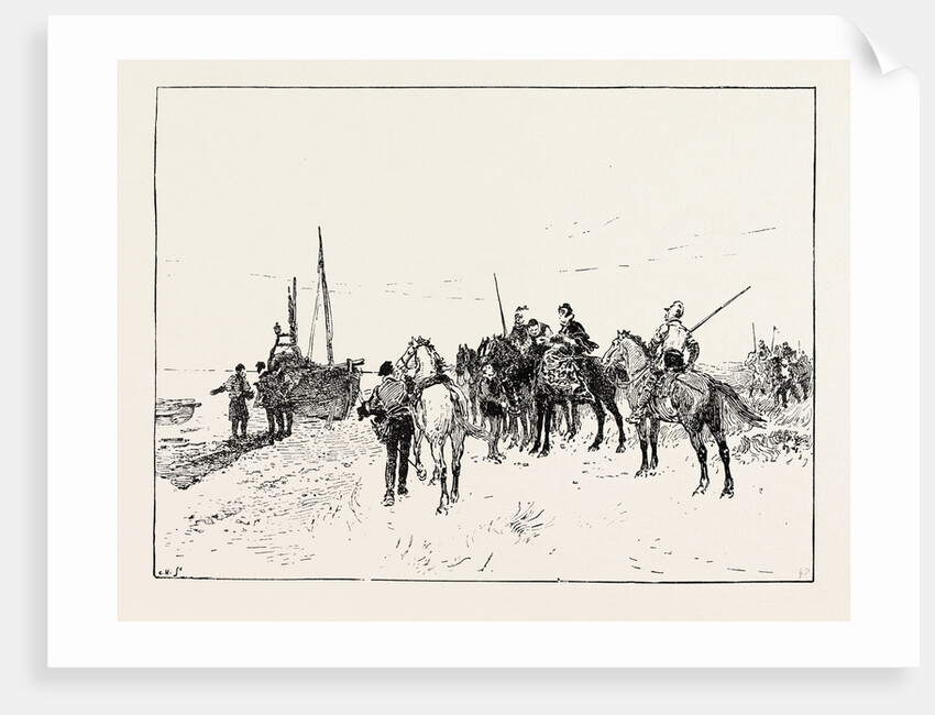 After Langside: Queen Mary's Farewell to Scotland. A.C. Gow R.A. by Anonymous