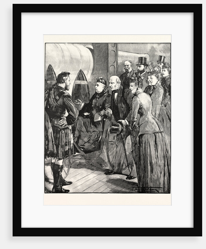 The Queen at the Royal Naval Exhibition: The Hundred-and-Ten-Ton Gun. by Anonymous