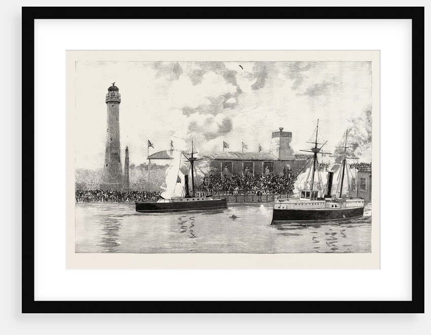 Naval Action Between Model Ships at the Royal Naval Exhibition. by Anonymous
