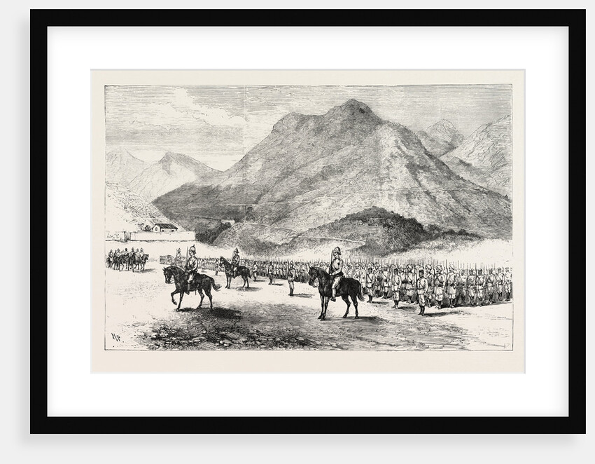 The Manipur Field Force: Inspection Parade of the Kohima Column. by Anonymous